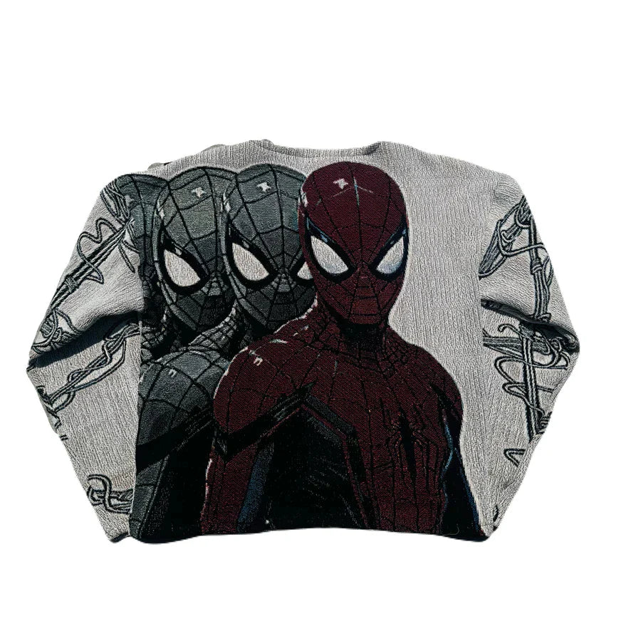Unisex Spiderman Tapestry Crewneck
