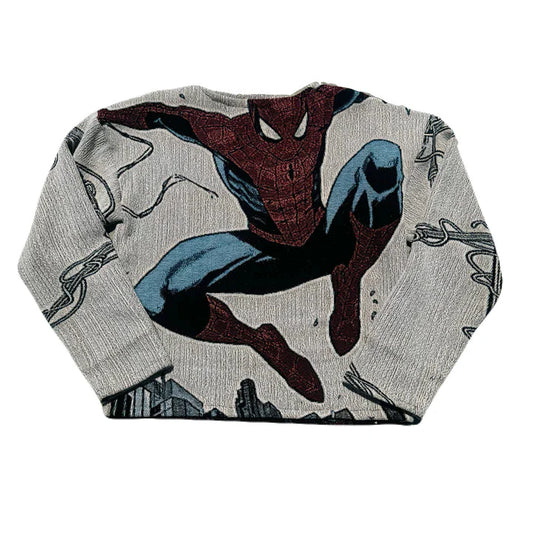 Unisex Spiderman Tapestry Crewneck