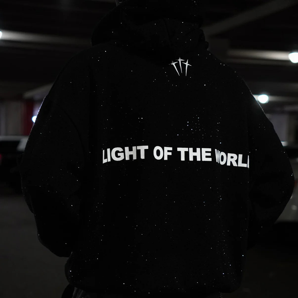 "Jesus Is The Light" Rhinestone Hoodie