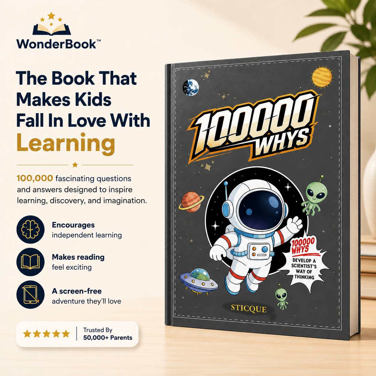 WonderBook™ | 100,000 Questions. Endless Discovery.