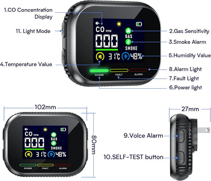 SafeSense™ 6-in-1 Home Monitor