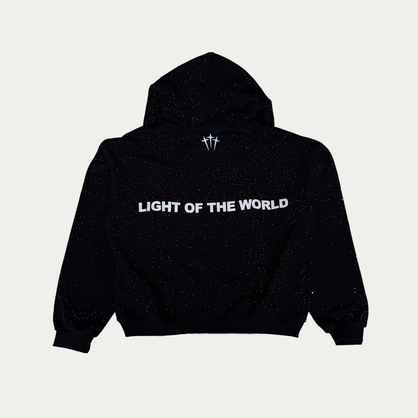 "Jesus Is The Light" Rhinestone Hoodie