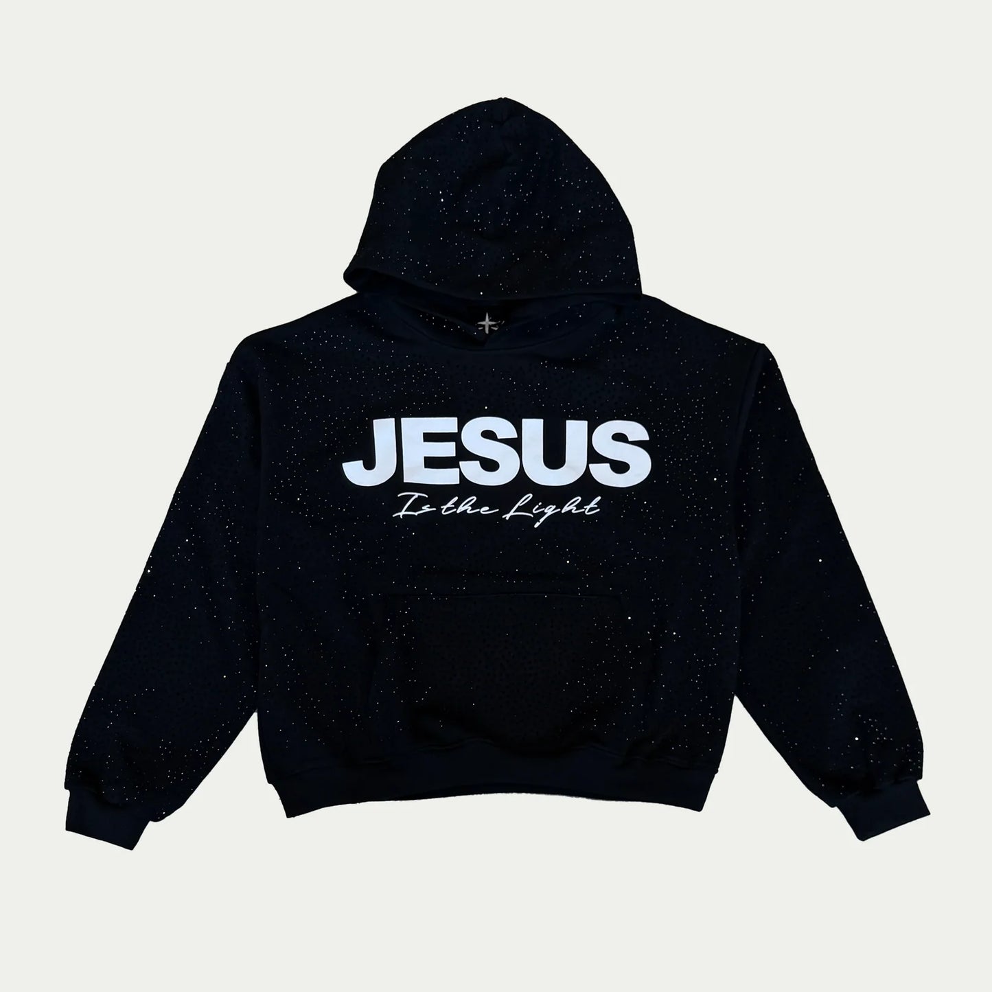 "Jesus Is The Light" Rhinestone Hoodie