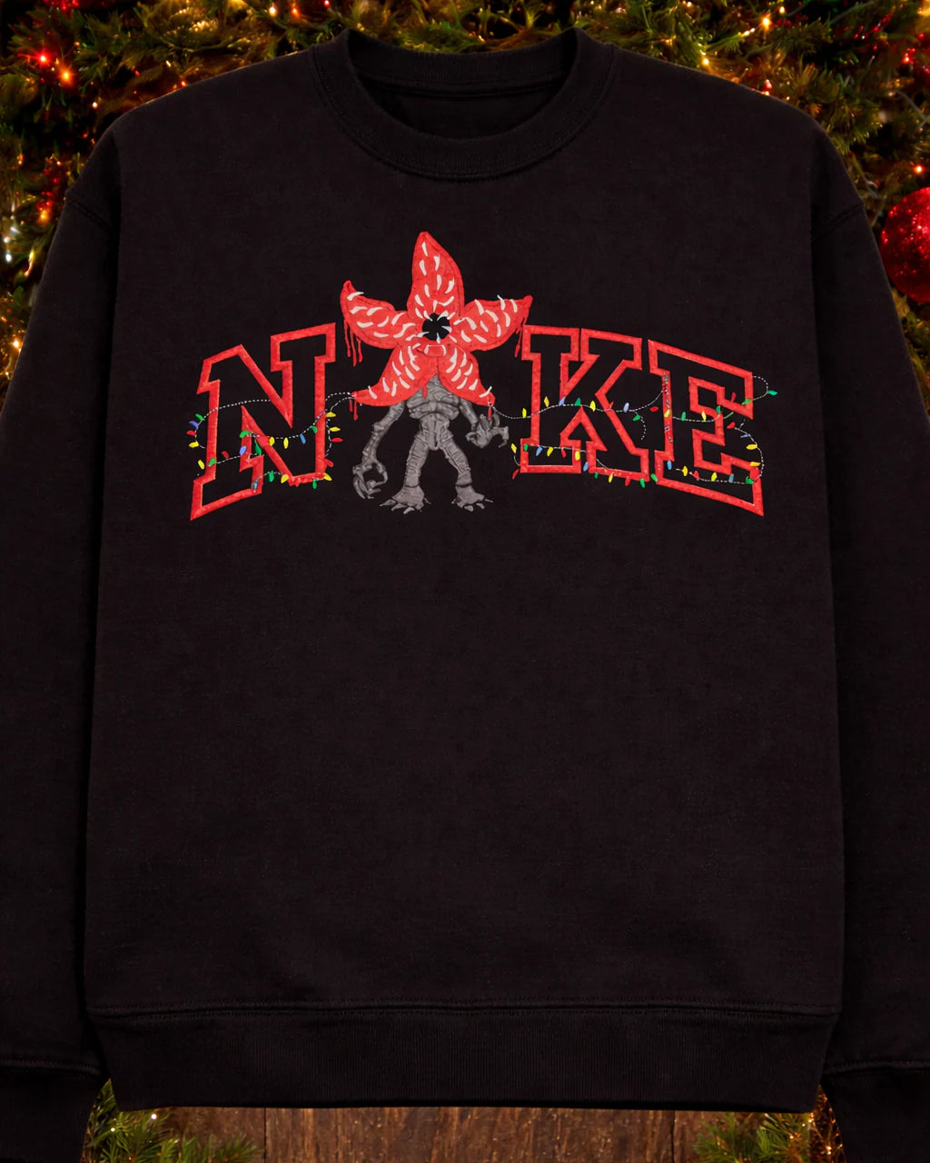 Embroidered Demogorgon Logo Crewneck